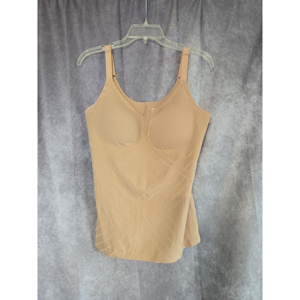 Honeylove LiftWear Cami Shapewear Tank Top Built In Bra Sand Beige Size XL